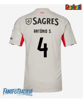 Benfica Antonio Silva #4 Tricou Fotbal Replică 2025-26 Barbati Deplasare